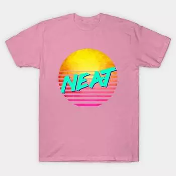 T Shirt Women Funny Nostalgic Retro 80S Neat Harajuku Print Kawaii Tshirt Summer Short Sleeve Female T-Shirt Top Tee S розовый