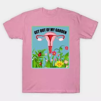 T Shirt Women Get Out Harajuku Print Kawaii Tshirt Summer Short Sleeve Female T-Shirt Top Tee S розовый