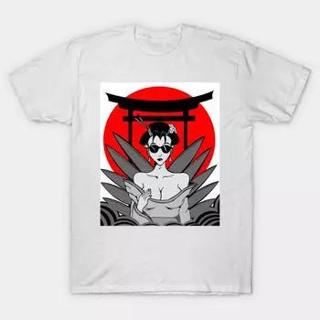 T Shirt Women Girljap Harajuku Print Kawaii Tshirt Summer Short Sleeve Female T-Shirt Top Tee S