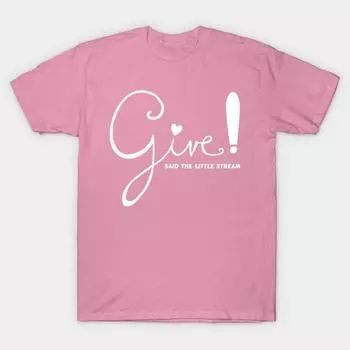 T Shirt Women Give Said The Little Stream Harajuku Print Kawaii Tshirt Summer Short Sleeve Female T-Shirt Top Tee S розовый