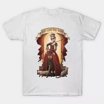 Футболка женская Боже, храни Куинна с принтом Харадзюку Kawaii футболка летняя женская футболка с коротким рукавом топ футболка S