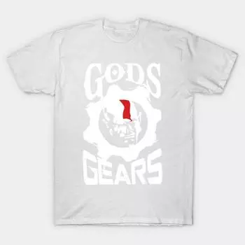 T Shirt Women Gods And Gears White On Black Harajuku Print Kawaii Tshirt Summer Short Sleeve Female T-Shirt Top Tee S розовый