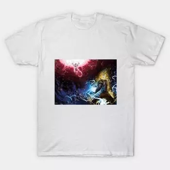 T Shirt Women Goku Vs Frieza Harajuku Print Kawaii Tshirt Summer Short Sleeve Female T-Shirt Top Tee S