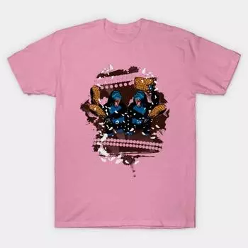 T Shirt Women Gorilla Pillow Fight Harajuku Print Kawaii Tshirt Summer Short Sleeve Female T-Shirt Top Tee S