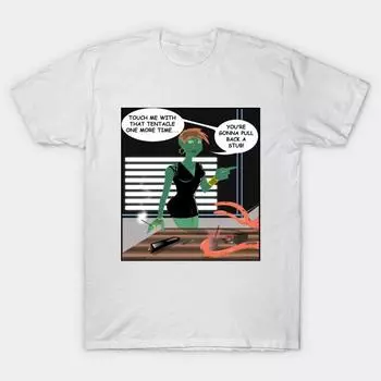 T Shirt Women Grabby Tentacles Harajuku Print Kawaii Tshirt Summer Short Sleeve Female T-Shirt Top Tee S розовый