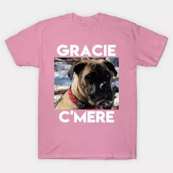 T Shirt Women Gracie Cmere Harajuku Print Kawaii Tshirt Summer Short Sleeve Female T-Shirt Top Tee S розовый