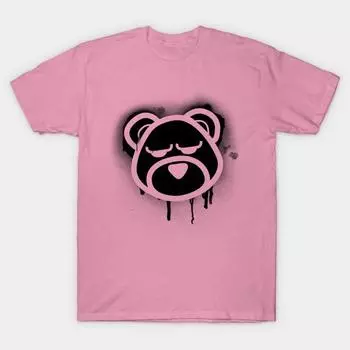 T Shirt Women Graffiti Bear Harajuku Print Kawaii Tshirt Summer Short Sleeve Female T-Shirt Top Tee S