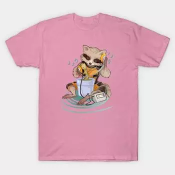 T Shirt Women Groovin Harajuku Print Kawaii Tshirt Summer Short Sleeve Female T-Shirt Top Tee S розовый