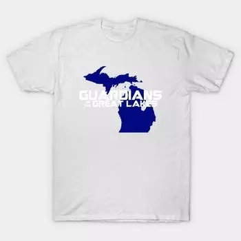 T Shirt Women Guardians Of The Great Lakes Harajuku Print Kawaii Tshirt Summer Short Sleeve Female T-Shirt Top Tee S розовый