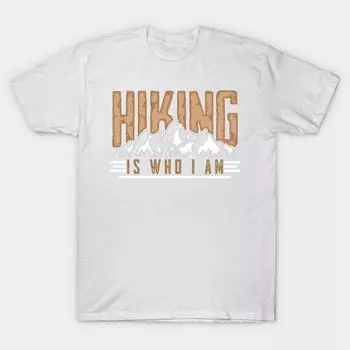 T Shirt Women Hiking Is Who I Am Hiker Backpacker Harajuku Print Kawaii Tshirt Summer Short Sleeve Female T-Shirt Top Tee S розовый