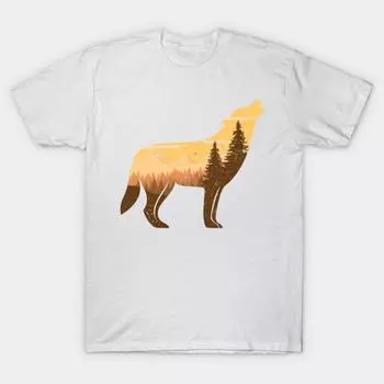 T Shirt Women Howling Wolf At Full Moon Silhouette Harajuku Print Kawaii Tshirt Summer Short Sleeve Female T-Shirt Top Tee S розовый