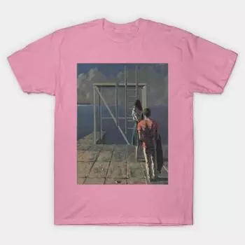 T Shirt Women Hughie Harajuku Print Kawaii Tshirt Summer Short Sleeve Female T-Shirt Top Tee S розовый