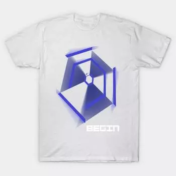 T Shirt Women Hyper Hexagon Begin Harajuku Print Kawaii Tshirt Summer Short Sleeve Female T-Shirt Top Tee S розовый