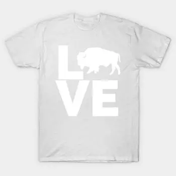 T Shirt Women I Love Buffalo Wild White Bison Silhouette Design Harajuku Print Kawaii Tshirt Summer Short Sleeve Female T-Shirt Top Tee S розовый