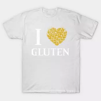 T Shirt Women I Love Gluten Harajuku Print Kawaii Tshirt Summer Short Sleeve Female T-Shirt Top Tee S розовый
