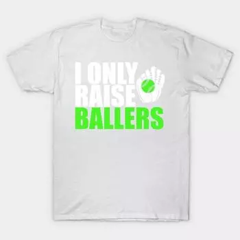 T Shirt Women I Only Raise Ballers 2 Harajuku Print Kawaii Tshirt Summer Short Sleeve Female T-Shirt Top Tee S розовый