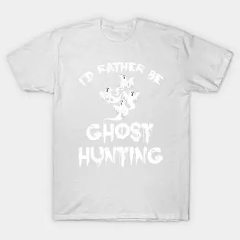 T Shirt Women Id Rather Be Ghost Hunting Paranormal Hunter T Shi Harajuku Print Kawaii Tshirt Summer Short Sleeve Female T-Shirt Top Tee S розовый
