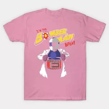 T Shirt Women Im The Bomberman Harajuku Print Kawaii Tshirt Summer Short Sleeve Female T-Shirt Top Tee S