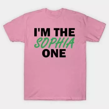 T Shirt Women Im The Sophia One Harajuku Print Kawaii Tshirt Summer Short Sleeve Female T-Shirt Top Tee S розовый