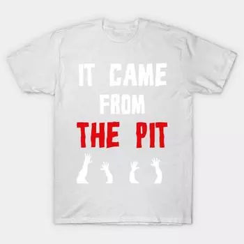 T Shirt Women It Came From The Pit Harajuku Print Kawaii Tshirt Summer Short Sleeve Female T-Shirt Top Tee S розовый