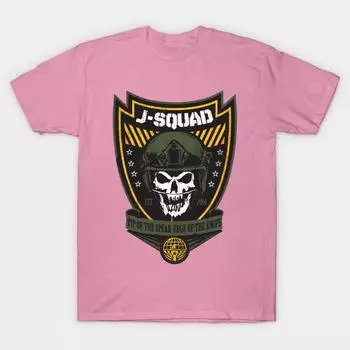 T Shirt Women J Squad Harajuku Print Kawaii Tshirt Summer Short Sleeve Female T-Shirt Top Tee S розовый