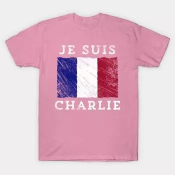 T Shirt Women Je Suis Charlie Harajuku Print Kawaii Tshirt Summer Short Sleeve Female T-Shirt Top Tee S розовый