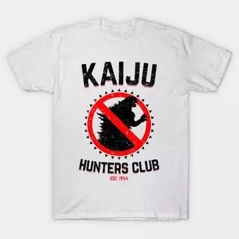 T Shirt Women Kaiju Hunters Club Harajuku Print Kawaii Tshirt Summer Short Sleeve Female T-Shirt Top Tee S