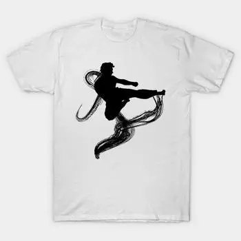 T Shirt Women Karateka Shadow Harajuku Print Kawaii Tshirt Summer Short Sleeve Female T-Shirt Top Tee S розовый