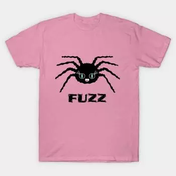 T Shirt Women Kawaii Spider Fuzz Harajuku Print Kawaii Tshirt Summer Short Sleeve Female T-Shirt Top Tee S розовый