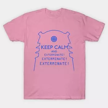 T Shirt Women Keep Calm And Exterminate Harajuku Print Kawaii Tshirt Summer Short Sleeve Female T-Shirt Top Tee S