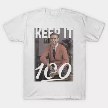 T Shirt Women Keep It 100 Mr Rogers Harajuku Print Kawaii Tshirt Summer Short Sleeve Female T-Shirt Top Tee S розовый