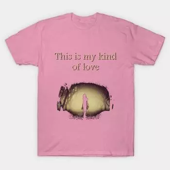 T Shirt Women Kind Of Love Harajuku Print Kawaii Tshirt Summer Short Sleeve Female T-Shirt Top Tee S розовый