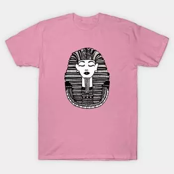 T Shirt Women King Tut Harajuku Print Kawaii Tshirt Summer Short Sleeve Female T-Shirt Top Tee S розовый