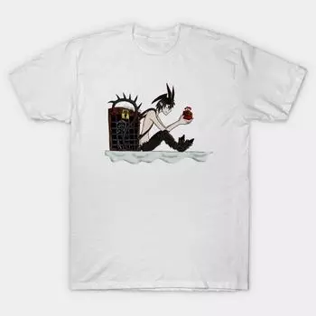 T Shirt Women Krampus Gift To You Harajuku Print Kawaii Tshirt Summer Short Sleeve Female T-Shirt Top Tee S розовый