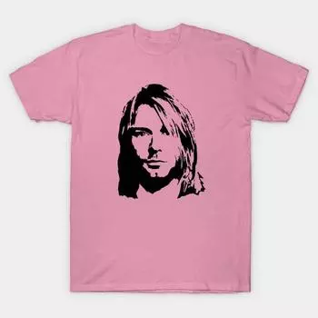 T Shirt Women Kurdt Harajuku Print Kawaii Tshirt Summer Short Sleeve Female T-Shirt Top Tee S розовый