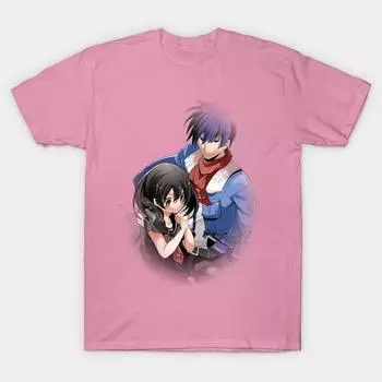 T Shirt Women Kurome Held By Wave Harajuku Print Kawaii Tshirt Summer Short Sleeve Female T-Shirt Top Tee S розовый