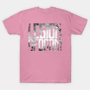 T Shirt Women Legion Of Doom Harajuku Print Kawaii Tshirt Summer Short Sleeve Female T-Shirt Top Tee S розовый