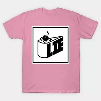 T Shirt Women Lie Harajuku Print Kawaii Tshirt Summer Short Sleeve Female T-Shirt Top Tee S розовый