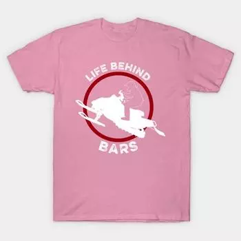 T Shirt Women Life Behind Bars Harajuku Print Kawaii Tshirt Summer Short Sleeve Female T-Shirt Top Tee S розовый