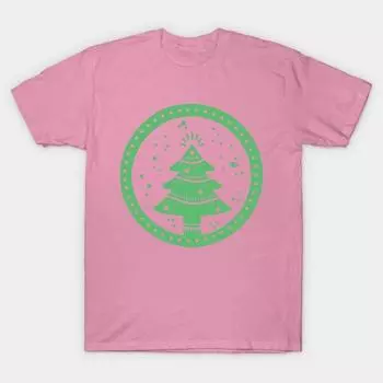T Shirt Women Little Christmas Tree Harajuku Print Kawaii Tshirt Summer Short Sleeve Female T-Shirt Top Tee S