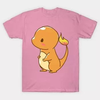 T Shirt Women Lizard Harajuku Print Kawaii Tshirt Summer Short Sleeve Female T-Shirt Top Tee S розовый