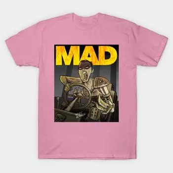 T Shirt Women Mad Driver Harajuku Print Kawaii Tshirt Summer Short Sleeve Female T-Shirt Top Tee S розовый