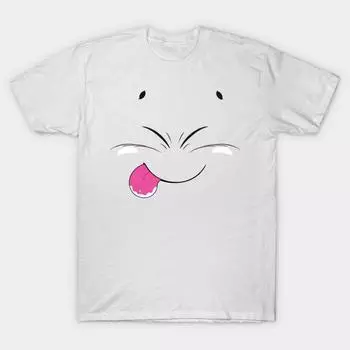 T Shirt Women Majin Buu Face Harajuku Print Kawaii Tshirt Summer Short Sleeve Female T-Shirt Top Tee S