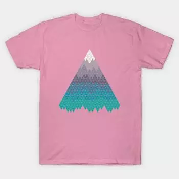 T Shirt Women Many Mountains Harajuku Print Kawaii Tshirt Summer Short Sleeve Female T-Shirt Top Tee S