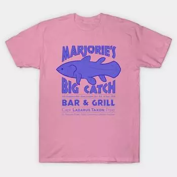 T Shirt Women Marjories Big Catch Harajuku Print Kawaii Tshirt Summer Short Sleeve Female T-Shirt Top Tee S розовый