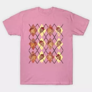 T Shirt Women Mcconnors Wineyards Argyle Pattern Harajuku Print Kawaii Tshirt Summer Short Sleeve Female T-Shirt Top Tee S розовый