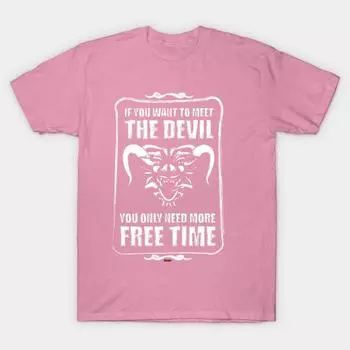 T Shirt Women Meet The Devil Harajuku Print Kawaii Tshirt Summer Short Sleeve Female T-Shirt Top Tee S