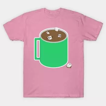 T Shirt Women Mellows W O Cup Face Harajuku Print Kawaii Tshirt Summer Short Sleeve Female T-Shirt Top Tee S розовый