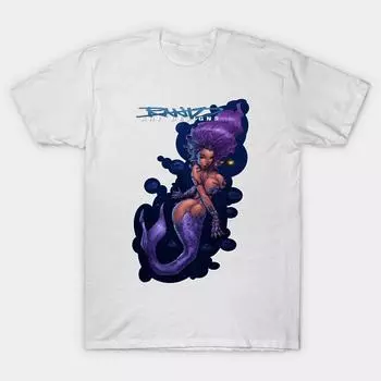 T Shirt Women Mermaiden Harajuku Print Kawaii Tshirt Summer Short Sleeve Female T-Shirt Top Tee S