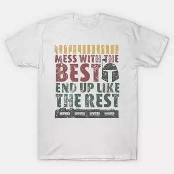 T Shirt Women Mess With The Best Harajuku Print Kawaii Tshirt Summer Short Sleeve Female T-Shirt Top Tee S